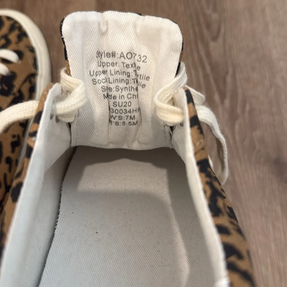 Madewell Sidewalk Low-Top Sneakers in Leopard Print Recycled Canvas